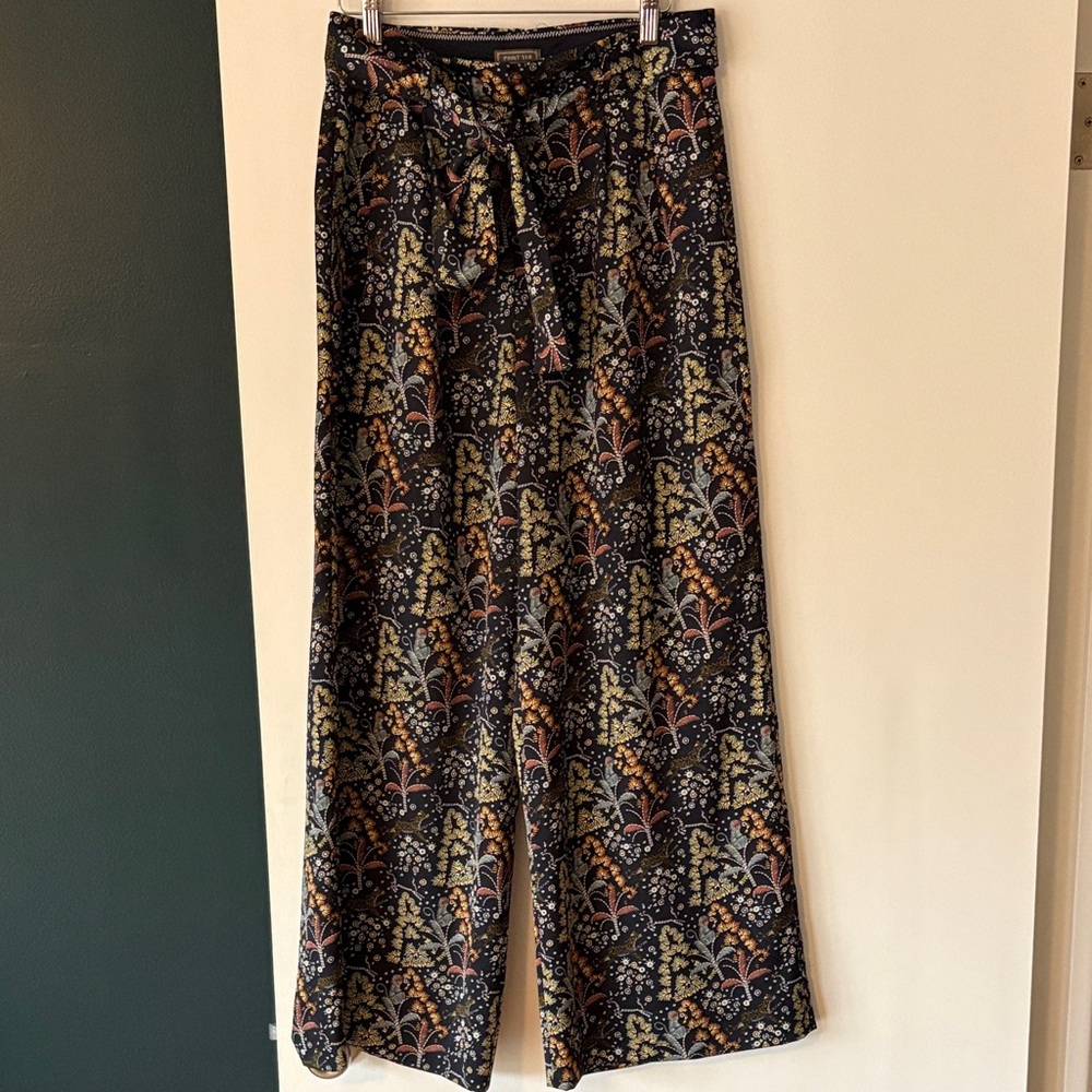 J. Crew Floral Wide Leg Pants
